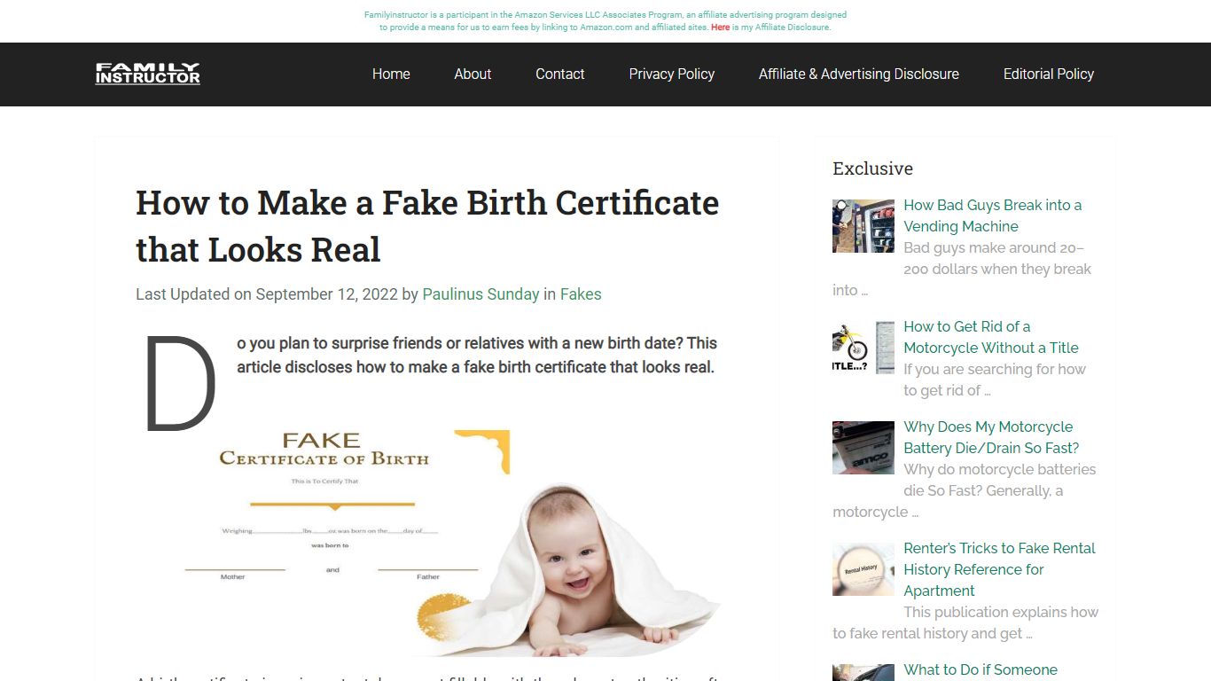 How to Make a Fake Birth Certificate that Looks Real