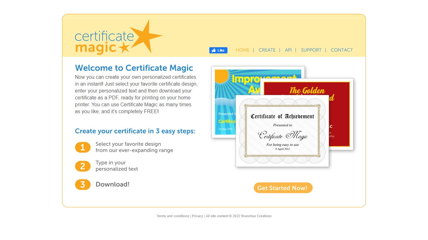 Certificate Magic - Free certificate generator